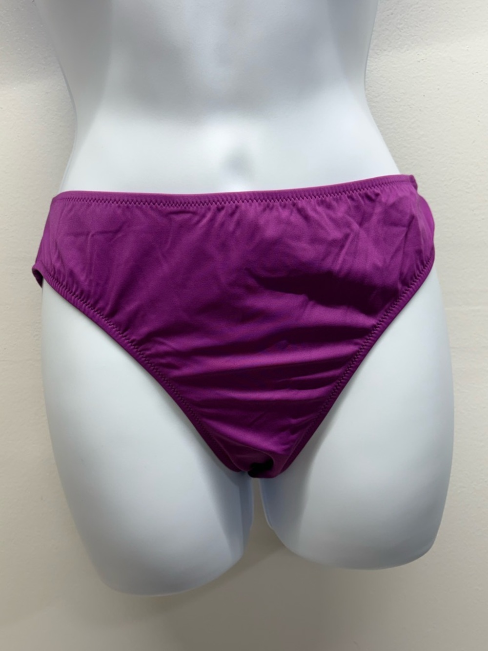 Bikini bottom Women's mid waist full coverage swim bottom - violet size L new